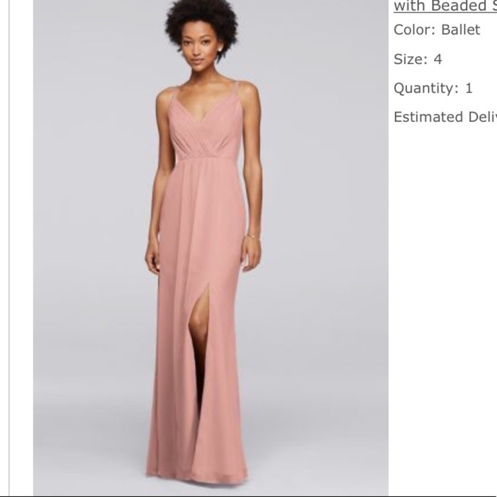 David’s bridal bridesmaid dress